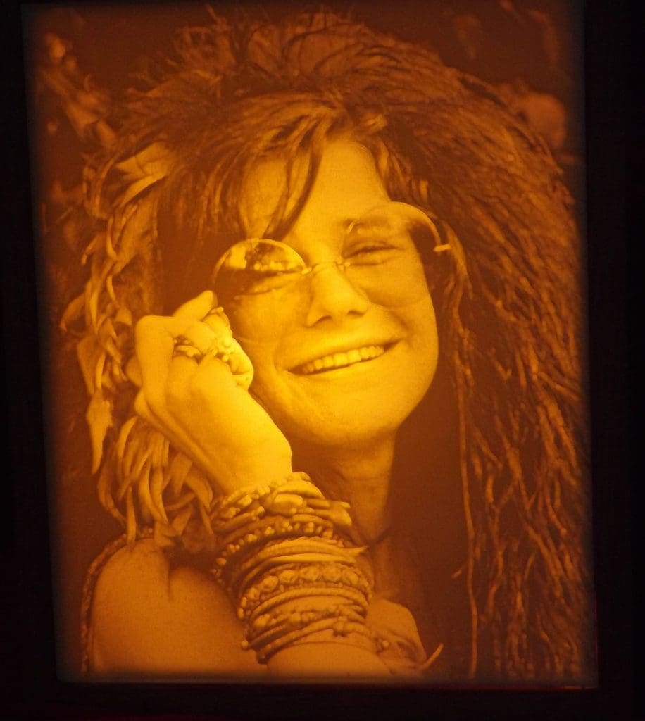 Carved Janis Joplin Lithopane